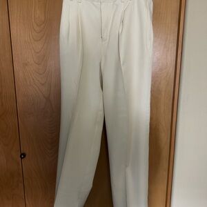 Elegant Men's Cream Dress Pants